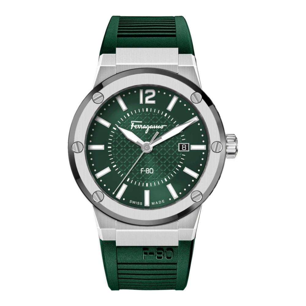 Salvatore Ferragamo F 80 Watch Black Black Black