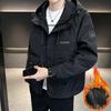 Осенняя Новая Куртка с Капюшоном Мужская Свободная Весенне-Осенняя Ветрозащитная Куртка Популярное Пальто