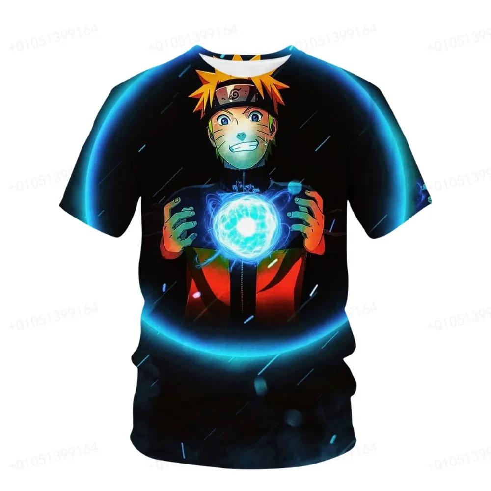 Naruto Breeze Adult Unisex Nine Tailed Demon Fox Kurama Printed T-shirt 3d