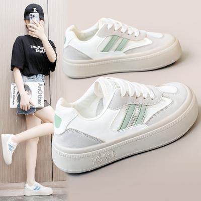 Z887/Новинка весны и лета, дышащие повседневные разноцветные кроссовки, женская обувь на платформе, модная корейская обувь с увеличенным круглым носком