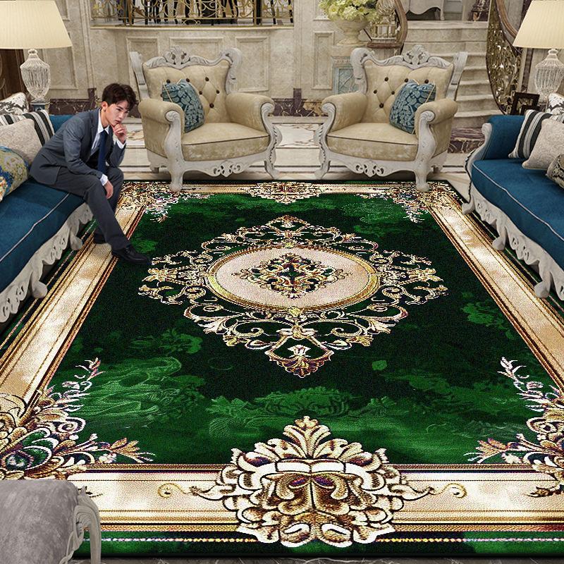 Большой Площади Великолепный Ковер Гостиная Европейское Украшение Кофейный Столик Напольный Коврик Нескользящий Ковры для Спальни Гардеробной Настраиваемый