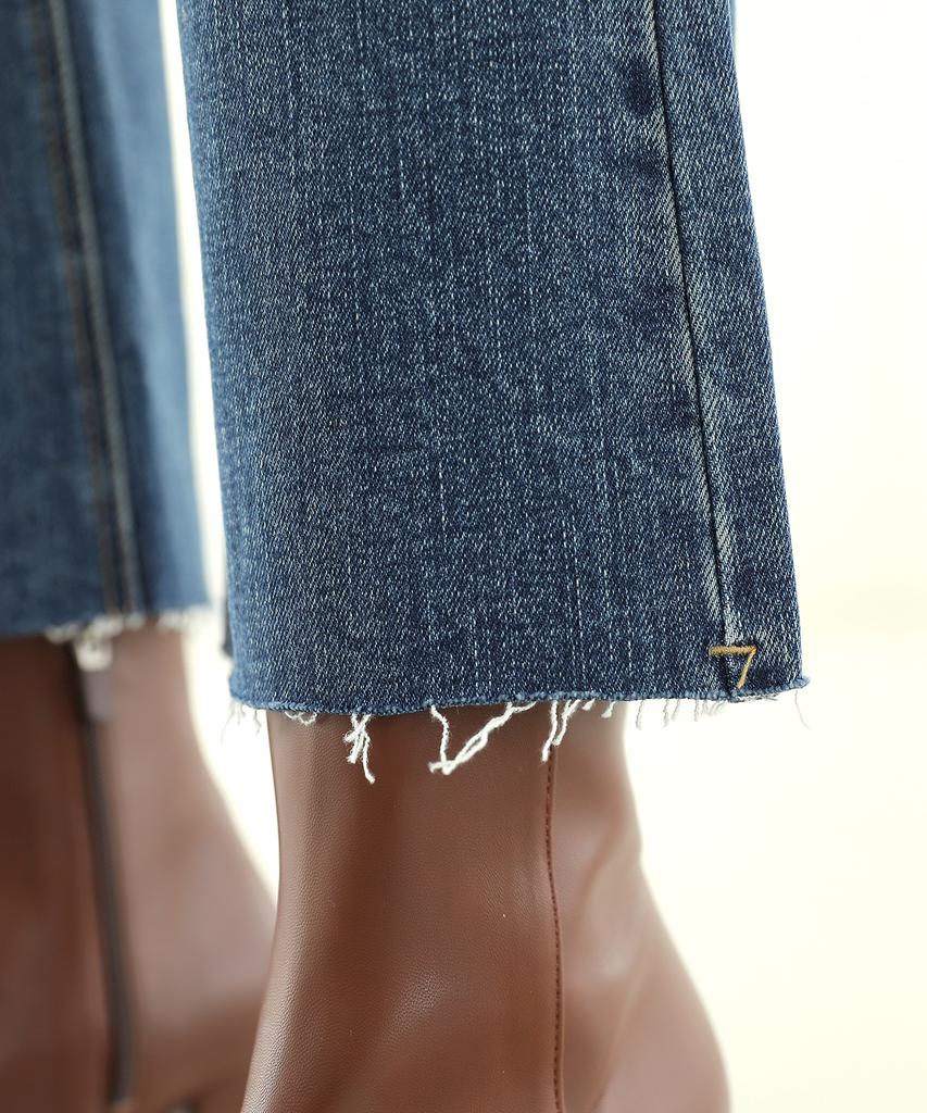 Джинсы Bootcut Jikeulib с утепленной флисовой подкладкой, секретной эластичной талией и обрезанным низом