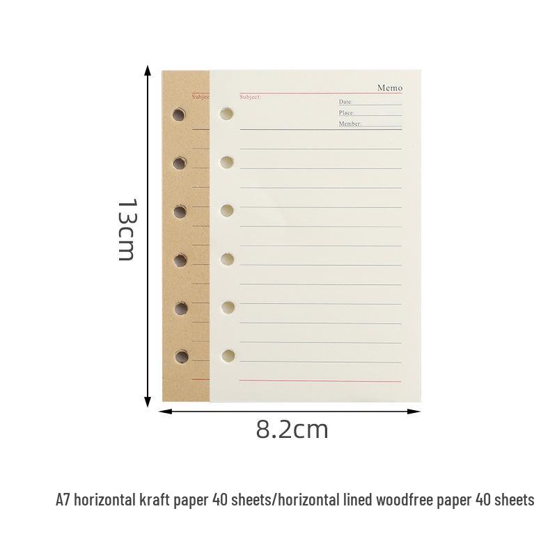 Retro Leaf Ring-Bound Travel Journal Notebook