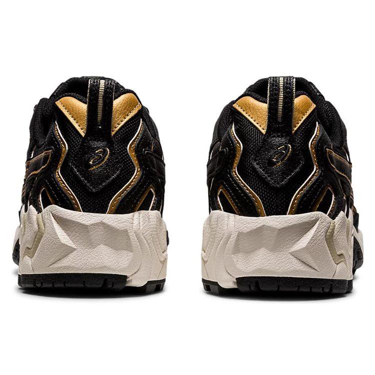 Asics Gel-Nandi Удобная Ткань Низкие Кроссовки для Бега Унисекс кроссовки Черный Золотой 1201A175-001