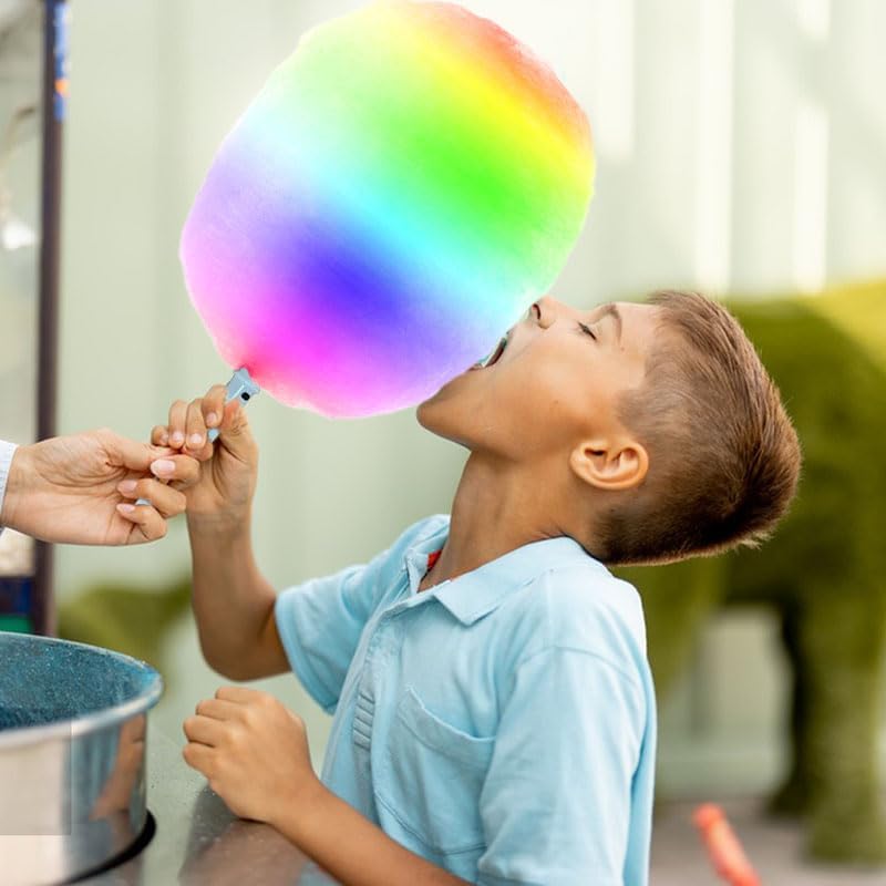 10 Pcs LED Cotton Candy cones,Glowing Cotton Candy Sticks, Cotton Candy Holder Reusable and Waterproof, Suitable for Christmas Party Colorful