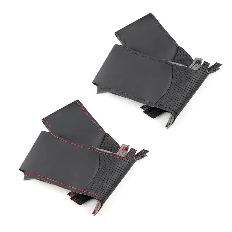 Чехол на руль автомобиля с ручной оплеткой для Renault Megane 4 Kadjar Koleos Talisman Scenic 2016 2017, перфорированная кожа из микрофибры