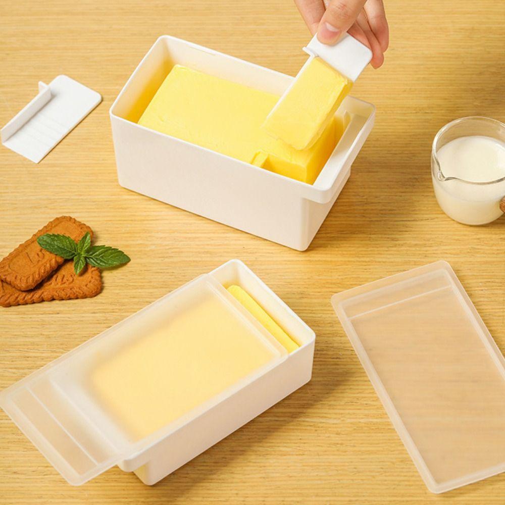 Square Butter Cutting Box Large Capacity Butter Cutting Tool For Refrigerator Kitchen
