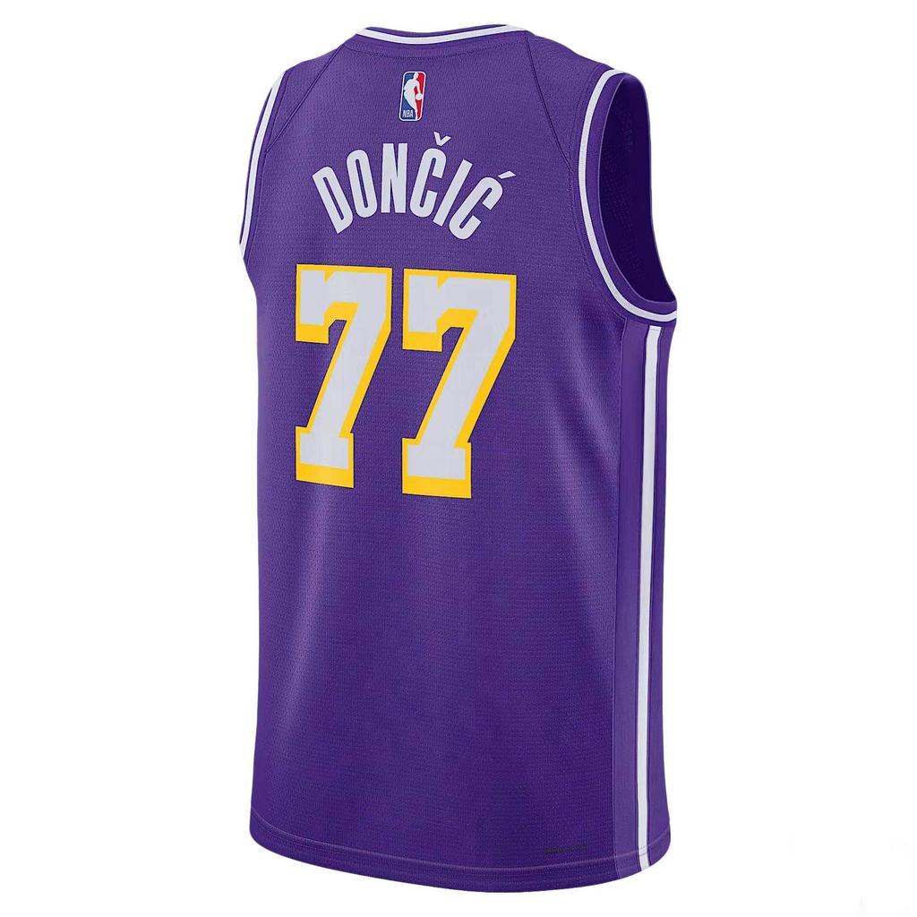Nike Dri-Fit Luka Doncic NBA Los Angeles Lakers 2025/26 Statement Edition 77 Comfortable Soft Basketball Jersey Men Jersey HM4877-506