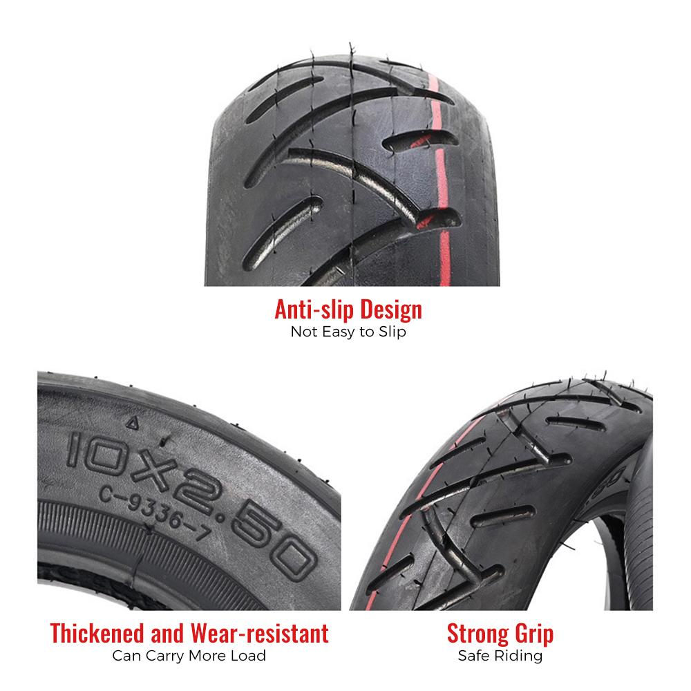 10-дюймовая пневматическая внешняя шина 10x2,50, совместимая с электрическим скутером Kugoo M4