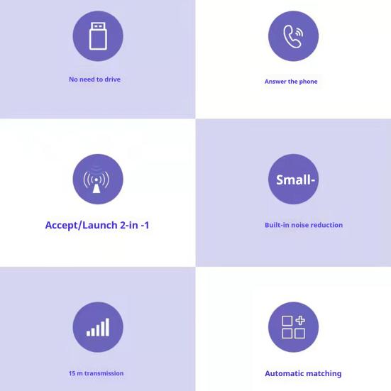 Bluetooth-совместимый автомобильный аудиоконвертер-передатчик с чистым звуком, Plug-and-Play, широкая совместимость, универсальный аудиоадаптер