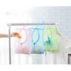 Multipurpose Mesh Clothesline Bag with Hanger for Kitchen Bathroom Storage and Laundry Drying Organizer