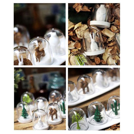 4Pcs/Set Plants Kitchen Spice Animals Seasoning Box Can Storage Bottle Salt Jar