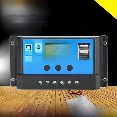 Интеллектуальный ШИМ-контроллер солнечной батареи 10A-60A с двумя USB, автоматическим определением 12 В/24 В