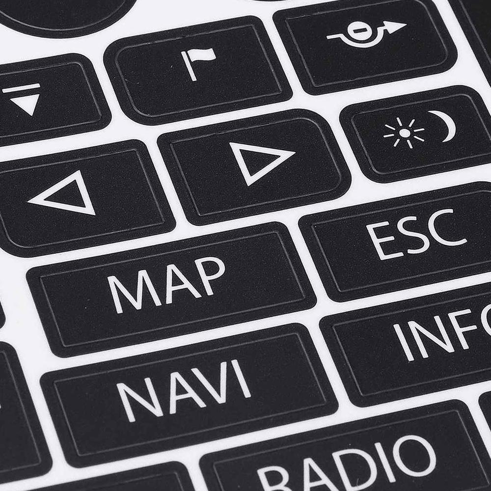 8 шт. Набор наклеек для ремонта кнопок мультимедиа автомобиля для 2005-2010 Volkswagen Jetta Passat Touareg Наклейки для ремонта Автомобильные аксессуары