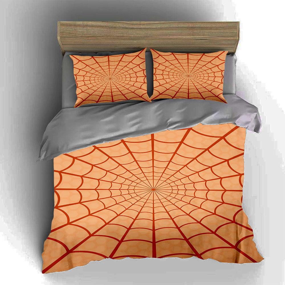 Geometric, radial, web-like. Bedding Duvet cover sets Duvet covers Pillowcases gifts (1 * Duvet Cover 2 * Pillowcases, without duvet insert)