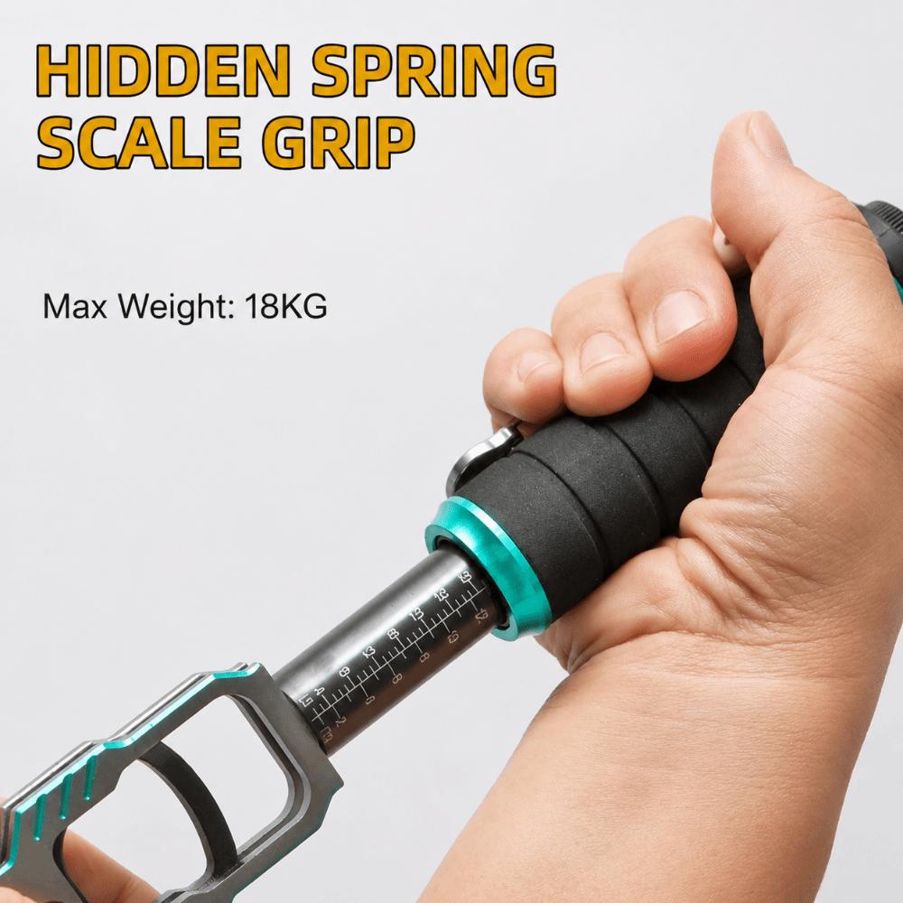 360° Swivel Non-Slip Handle Fishing Grabber with 40lb Scale Fish Holder Catch and Release