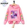 Girls and Children K-pop Devil Hunter Sweatshirt for Autumn and Winter Christmas, Warm and Soft Santa Claus Print Comfortable Pullover
