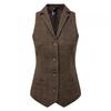Premier Womens/Ladies Checked Herringbone Waistcoat