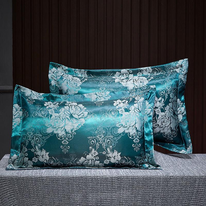 1 пара наволочек-конвертов из атласного жаккарда Tribute, наволочки для взрослых размером 48*74 см, наволочки для комфорта на весну/лето, наволочки без вставок