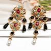 Vintage-Style Women'S Pendant Earrings, Decorated With Imitation Pearls, Suitable For Everyday Wear.