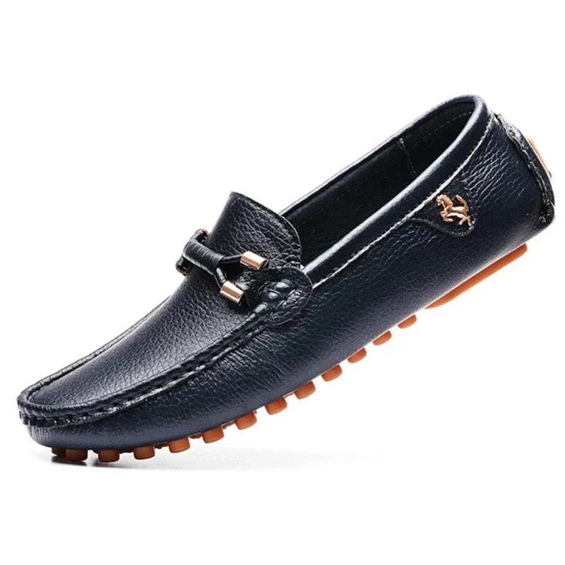 Loafers Men Design Suede Loafers Genuine Leather Slip On Moccasins Comfy Driving Shoes for Men Mocasines Chaussure Homme