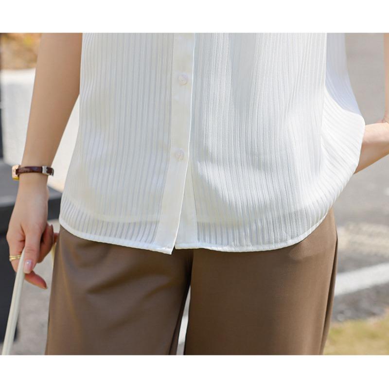 Шифоновая рубашка с положительным плечом и короткими рукавами, женская летняя блузка с v-образным вырезом, топы-рубашки