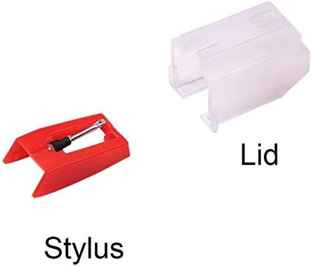 Иглы для проигрывателей виниловых пластинок, Replacement Needles for Record and Phonographs 4-Pack Players, Turntables, (красный)