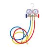 AC Diagnostic Manifold Gauge Set 3 Way A/C Refrigeration Charging Service Hose and Hook for R12 R22 R404A R134A