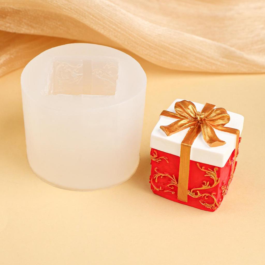 Bowknot 3D Embossed Silicone Mold for DIY Gift Box, Scented Candle, Plaster, and Diffuser Stone Crafting