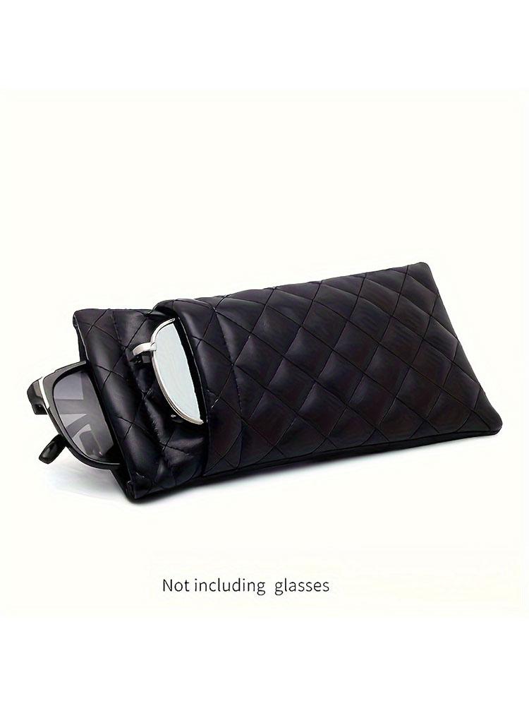 1 шт. Портативный чехол для солнцезащитных очков с мягкой подкладкой из искусственной кожи, легко использовать, чехол-мешочек для очков