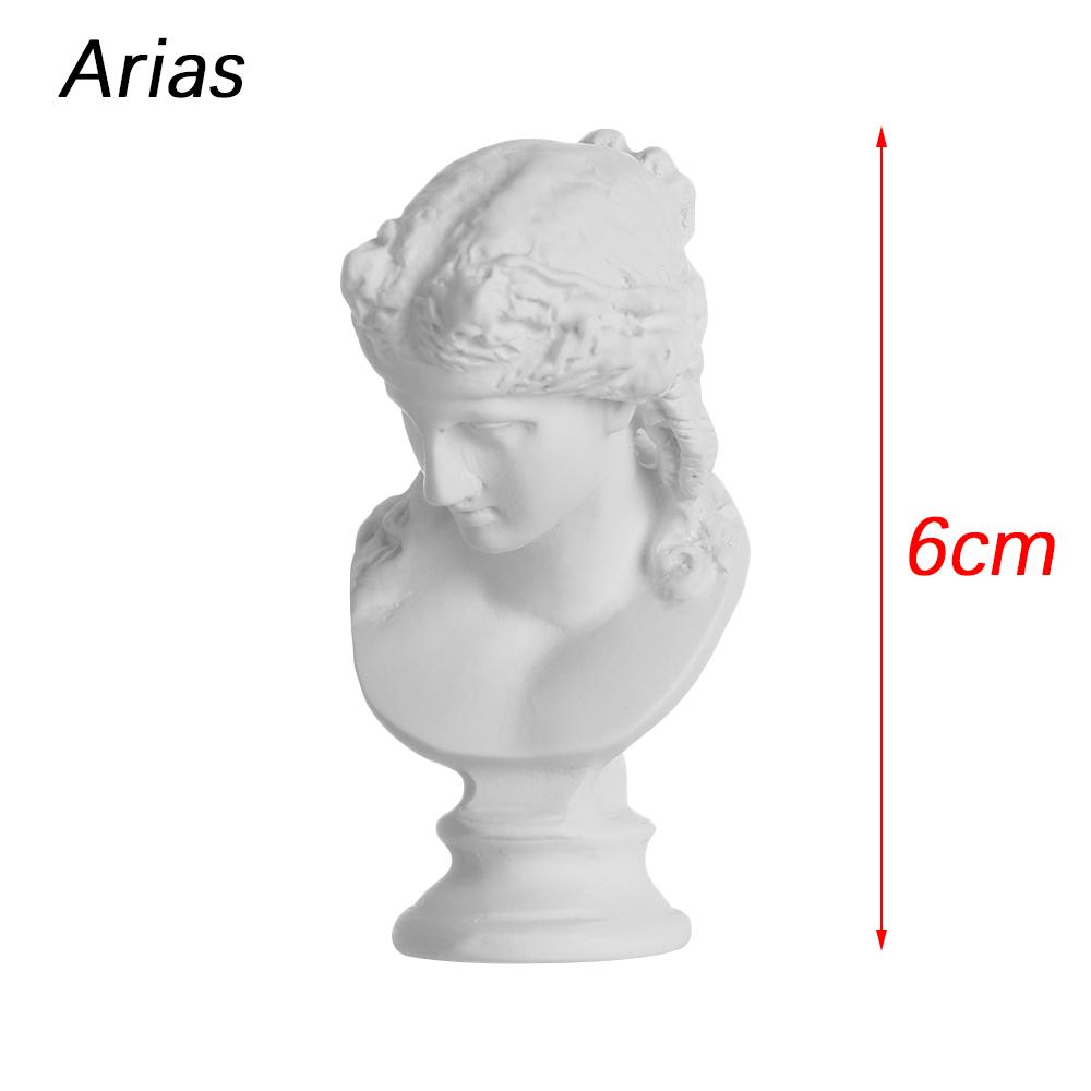 1PC Nordic Style Sculpture Greek Mythology Plaster Statue David Head Portraits Bust Mini Gypsum Statue Drawing Practice Crafts