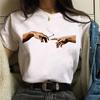 Vaporwave Michelangelo Tshirt Aesthetic T Shirt Women Fashion Harajuku Tshirt Casual Graphic T-shirt Tee Female Tops Tee Clothe