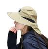 Солнцезащитный козырек на шею с широкими полями, защита от УФ-лучей и солнечных ожогов, со шнурком для подбородка [FARFADET] Шляпа, Покрытие, Шляпа, Защита, Профилактика, Садоводство, На открытом воздухе, (хаки)
