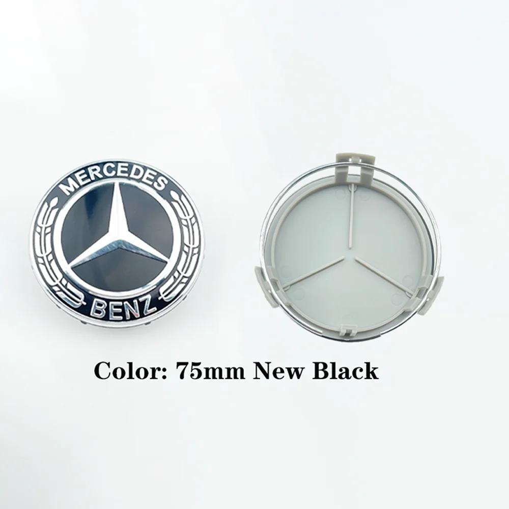 4Pcs 75mm Car Wheel Center Logo Hub Cap For Mercedes Benz C207 C218 A207 C117 CLA CLS E Class W212 S212 X166 W176 W205 W246