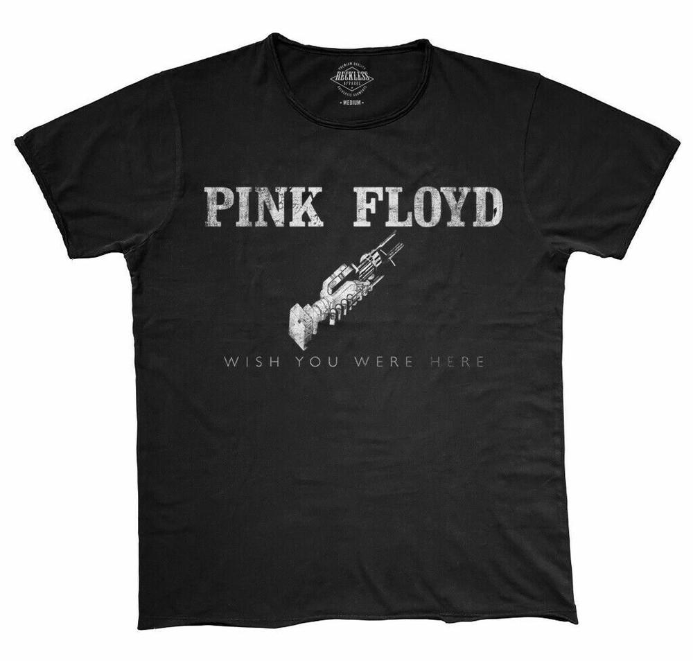 Официальная футболка Pink Floyd Wish You Were Here Новый винтажный стиль Средний размер Унисекс
