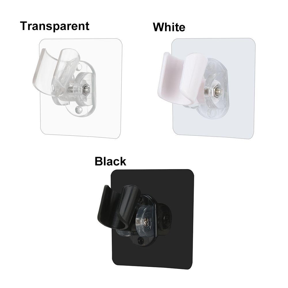 Reusable Punch-free Self-adhesive Shower Bracket Wall Rack Bathroom Hooks Shower Head Holder
