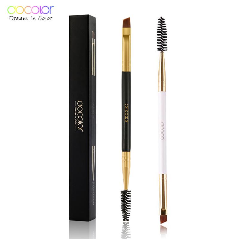 Кисть для бровей с щеточкой 2-в-1 Docolor