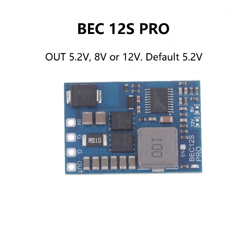 Bec12S-Pro 9-55V To 5V/8V/12V-5A Voltage Regulator Bec Power Module Output 5V 8V 12V 5A With Tvs Protection For Rc Fpv Drone