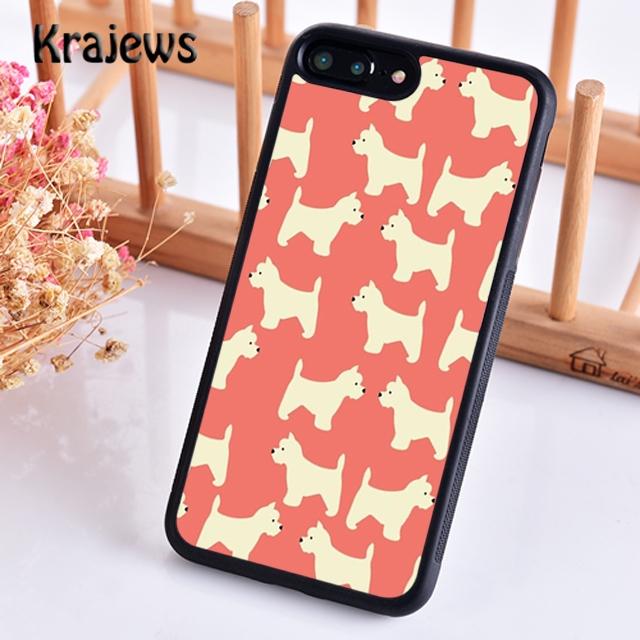Krajews West Highland White Terrier Dog Soft Phone Case For iPhone 14 5 6s 7 8 Plus XR XS 11 12 13 Pro Max Samsung S21 S22ultra