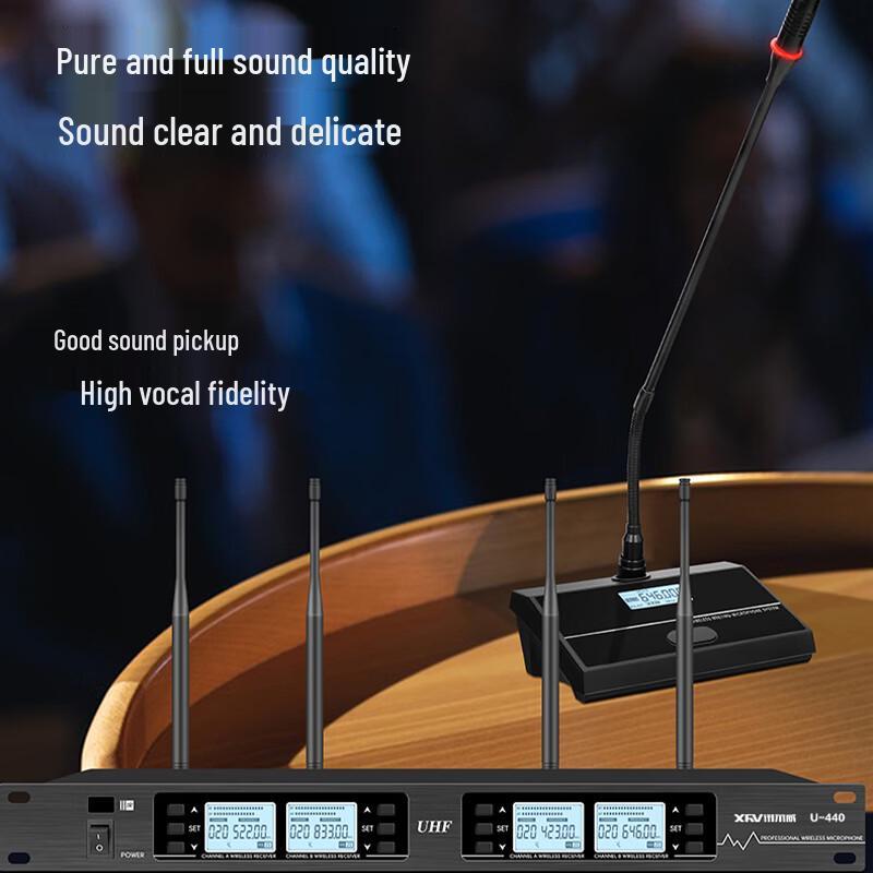 Xun Er Wei U-480E Wireless Gooseneck Conference Microphone System (CN version)