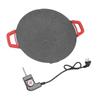 Korean Grill Pan Electric Round Comal BBQ Griddle Plate with Non Stick Coating AU Plug 220V Black