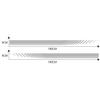 2PCS Car Side Stripes Side Stripe Skirts Graphics Vinyl Sticker Decals Racing Sport Car Stickers