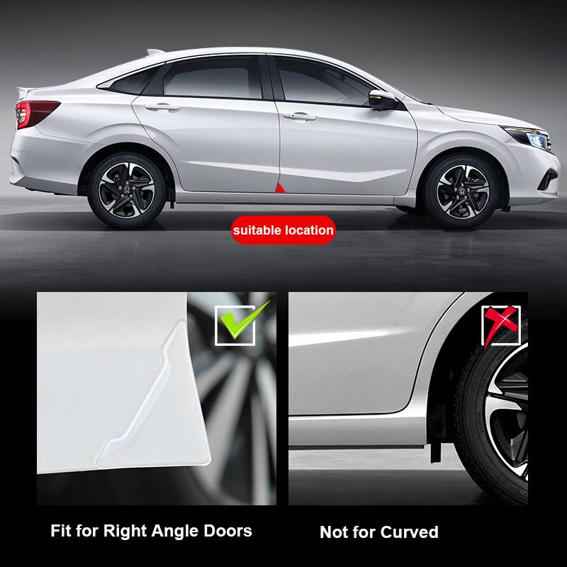 Универсальные автомобильные дверные угловые чехлы для предотвращения столкновений, прозрачные силиконовые протекторы, наклейки против царапин, защитная крышка для двери