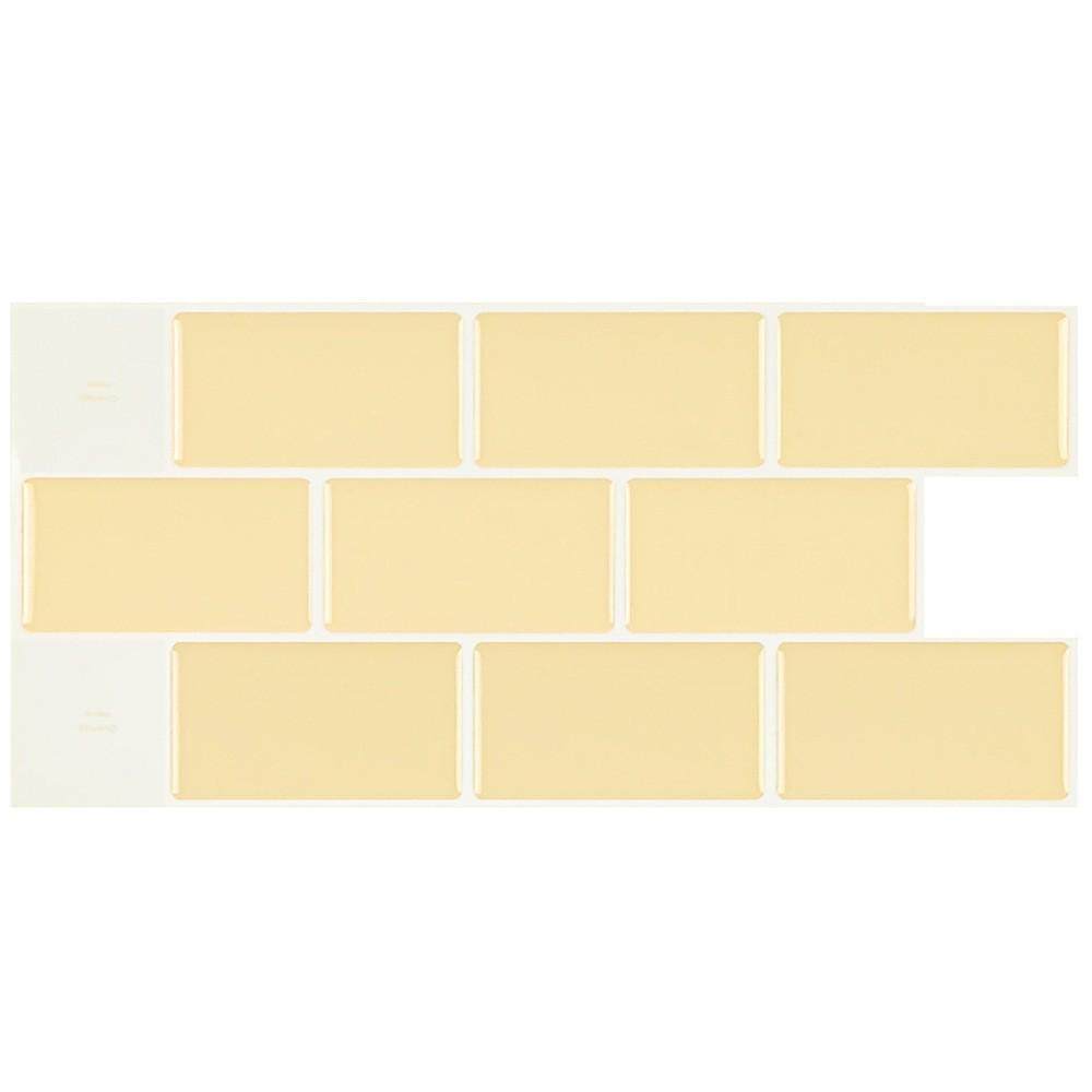 Classic 3D Crystal Drop Self-Adhesive Waterproof Wallpaper, Oil-Proof Brick Style Wall Sticker for Kitchen and Bathroom.