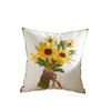 Подушка в стиле INS Квадратная наволочка Наволочка для декоративной подушки Подсолнух Подушка-плед Для гостиной/офиса