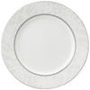 Milano Bianca Plate, 21cm, White, with a Floral and Plum Blossom Design, Cute and Stylish, Flat Plate, 51461-1086P