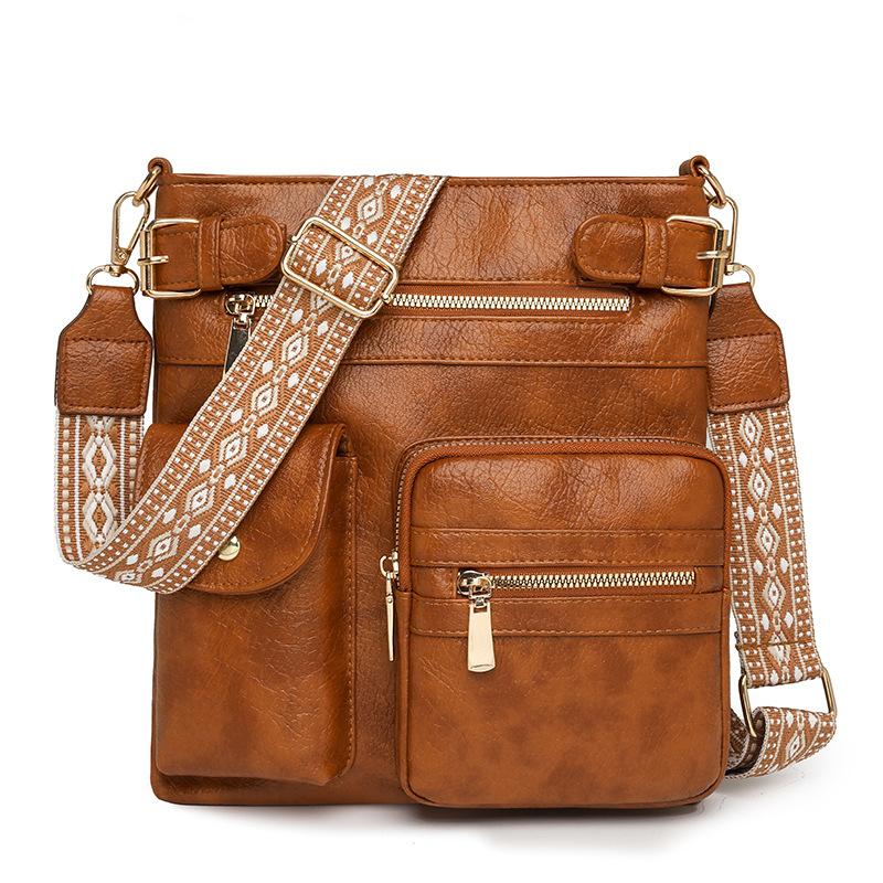 Сумка женская весенняя из искусственной кожи, новая, мягкая кожа, простая на плечо, сумка-мессенджер, модная, большая вместимость, рюкзак женский