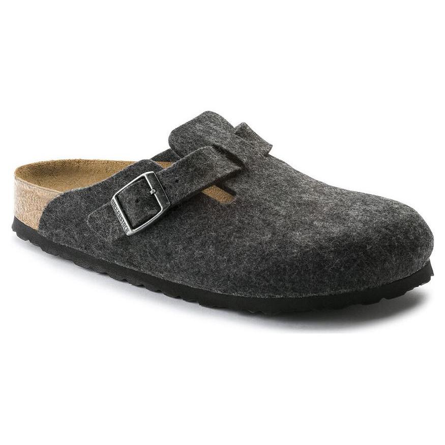 Birkenstock Шерстяные тапочки Boston с пряжкой 0160373