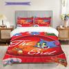Whimsical Adventure Chocolate Land Bedding (1 * duvet cover + 2 * pillowcase, without core) 2D Flat Duvet cover and pillowcase Christmas birthday gift