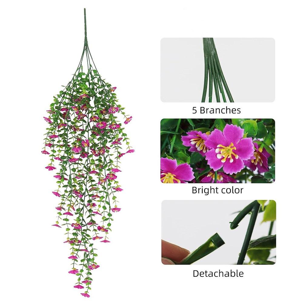 Шелк Искусственный Подвесной Цветок Разноцветный Имитация Растений Лиана Свадебные Сувениры